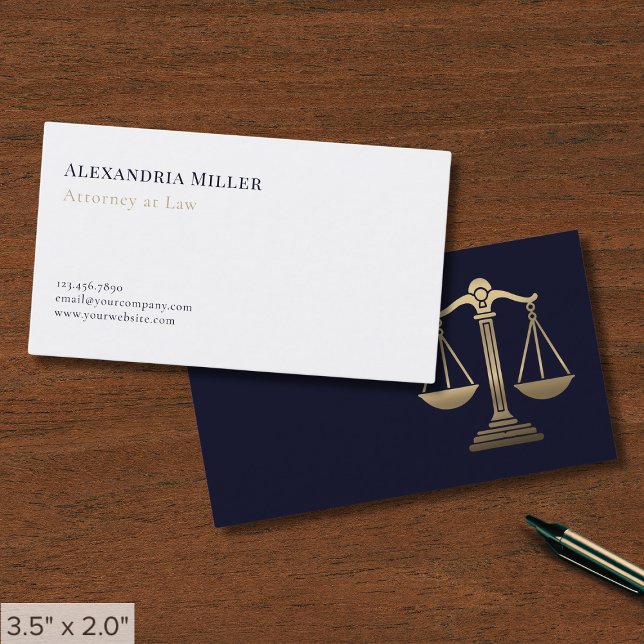 Minimalistisch Luxury Lawyer Visitenkarte (Von Creator hochgeladen)