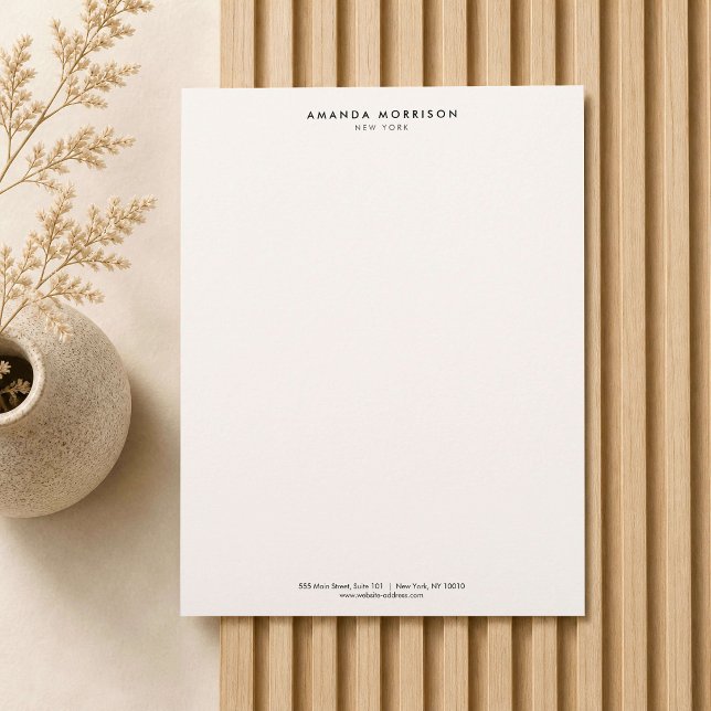 Minimalistisch Luxus-Boutique Elfenbeinbrille Briefbogen (Von Creator hochgeladen)