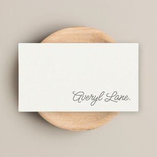 Minimalistisch Luxus Boutique Elfenbeinküste Stilv Visitenkarte