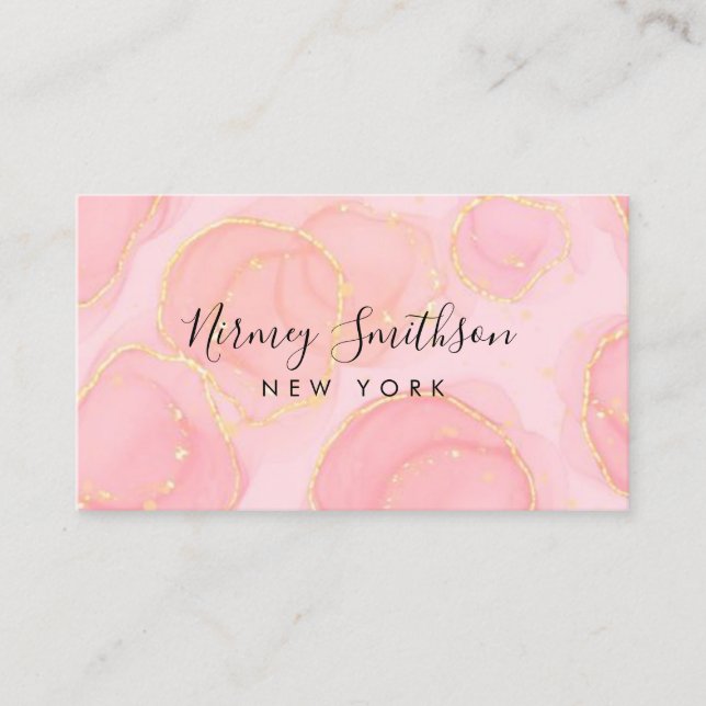 Minimalistisch Luxus Boutique ElfenbeinVisitenkart Visitenkarte (Vorderseite)