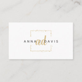 Minimalistisch Luxus Boutique Fashion Gold Logo Visitenkarte