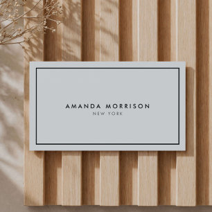 Minimalistisch Luxus Boutique Grau/Schwarz Visitenkarte