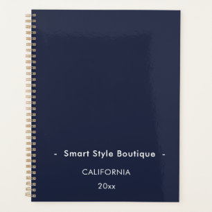 Minimalistisch Luxus Boutique Navy Blue Planer