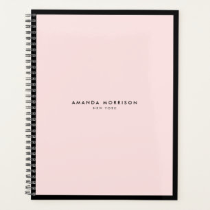 Minimalistisch Luxus Boutique Schwarz/Rosa Ernennu Planer