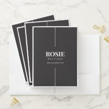 Minimalistisch Luxus-Boutique Schwarz/Weiß