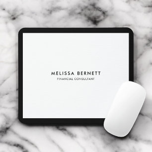 Minimalistisch Luxus White Mousepad