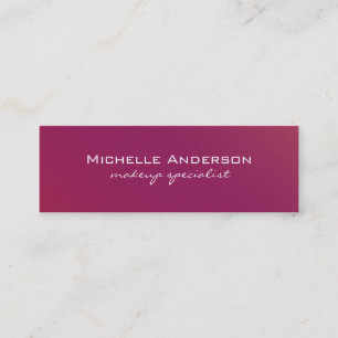 Minimalistisch Magenta Lines Mini Visitenkarte