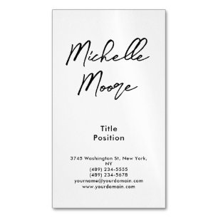 Minimalistisch Magnetische Visitenkarte