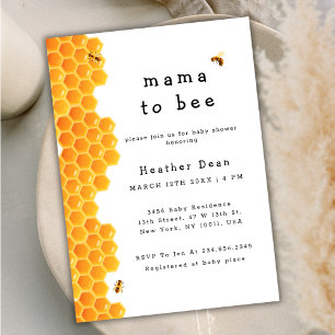 Minimalistisch Mama to Bee Honey Bee Boy Baby Show Einladung