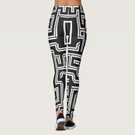 Minimalistisch Maze Monochrome Leggings