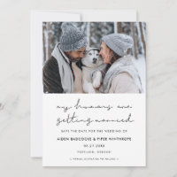 Minimalistisch Meine Menschen heiraten Foto