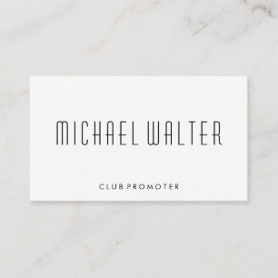 Minimalistisch mit Eleganter Schriftart Visitenkarte