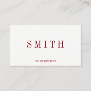 Minimalistisch mit Serif-Schriftart Visitenkarte