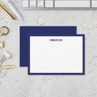 Minimalistisch Mitternachtsblau, Single Border