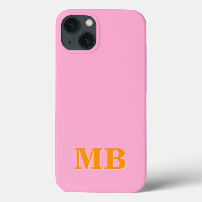 Minimalistisch-Modern-Anfangsmonogramm Case-Mate iPhone Hülle (Rückseite)