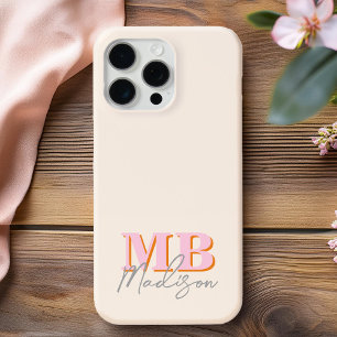 Minimalistisch-Modern-Anfangsmonogramm Case-Mate iPhone Hülle