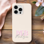 Minimalistisch-Modern-Anfangsmonogramm Case-Mate iPhone Hülle<br><div class="desc">Erstellen Sie Ihre eigene personalisierte Telefonzelle mit modernen minimalistischen Initialen und dem Schriftkalligraphienamen Monogramm. Erhältlich in verschiedenen Farbgrößen.</div>