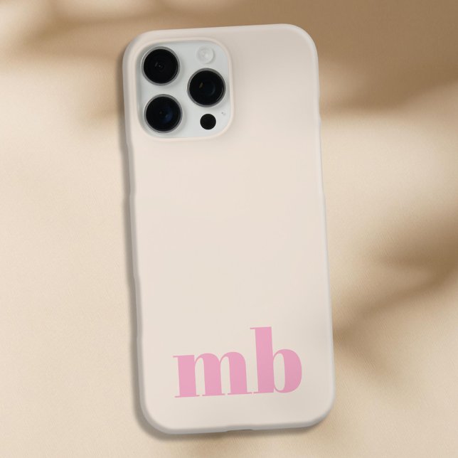 Minimalistisch-Modern-Anfangsmonogramm Case-Mate iPhone Hülle (Von Creator hochgeladen)