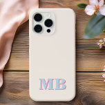 Minimalistisch-Modern-Anfangsmonogramm Case-Mate iPhone Hülle<br><div class="desc">Minimalistisches,  modernes Monogram Phone Case. Erstellen Sie Ihren eigenen personalisierten iPhone Case mit individuellem Anfangsnamen.</div>