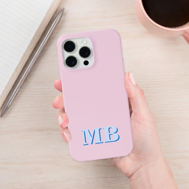 Minimalistisch-Modern-Anfangsmonogramm Case-Mate iPhone Hülle (Von Creator hochgeladen)