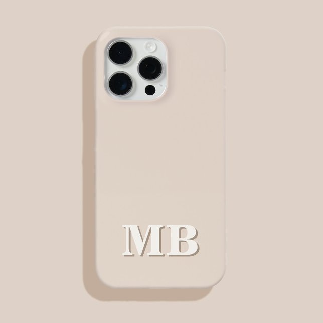 Minimalistisch-Modern-Anfangsmonogramm Case-Mate iPhone Hülle (Von Creator hochgeladen)