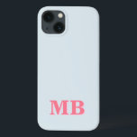 Minimalistisch-Modern-Anfangsmonogramm Case-Mate iPhone Hülle<br><div class="desc">Minimalistisches,  modernes Monogram Phone Case. Erstellen Sie Ihren eigenen personalisierten iPhone Case mit individuellem Anfangsnamen.</div>