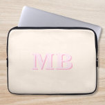 Minimalistisch-Modern-Anfangsmonogramm Laptopschutzhülle<br><div class="desc">Navy Blue Minimalistisch Modern Initial Monogram Laptop Sleeve. Erstellen Sie Ihr eigenes personalisiertes Notebook-Gehäuse mit eigenem Anfangsnamen.</div>