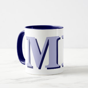 Minimalistisch-Modern-Anfangsmonogramm Tasse