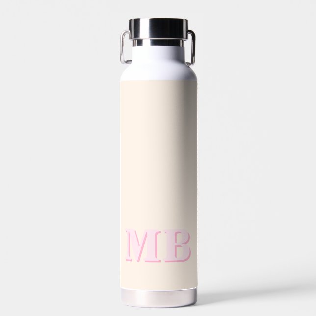 Minimalistisch-Modern-Anfangsmonogramm Trinkflasche (Vorne)