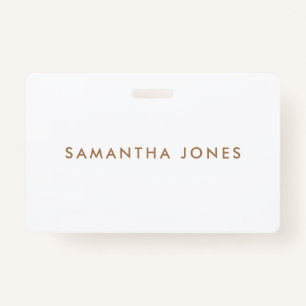 Minimalistisch modern ausweis