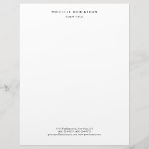 Minimalistisch modern Beruflich Briefbogen