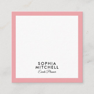 Minimalistisch modern Beruflich Quadratische Visitenkarte