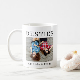 Minimalistisch Modern Best Friends BESTE FREUNDIN  Kaffeetasse