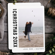 Minimalistisch Modern Ein Foto Personalisiert Weih