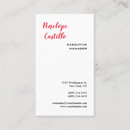 Minimalistisch Modern, einfach und Schlicht handsc Visitenkarte