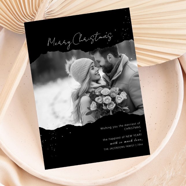 Minimalistisch Modern Foto Weihnachtskarte Einladung (Von Creator hochgeladen)