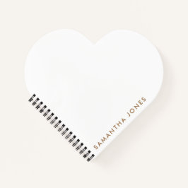 Minimalistisch modern notizbuch