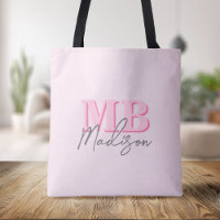 Minimalistisch Modern rosa Anfangsmonogramm