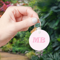 Minimalistisch Modern rosa Anfangsmonogramm
