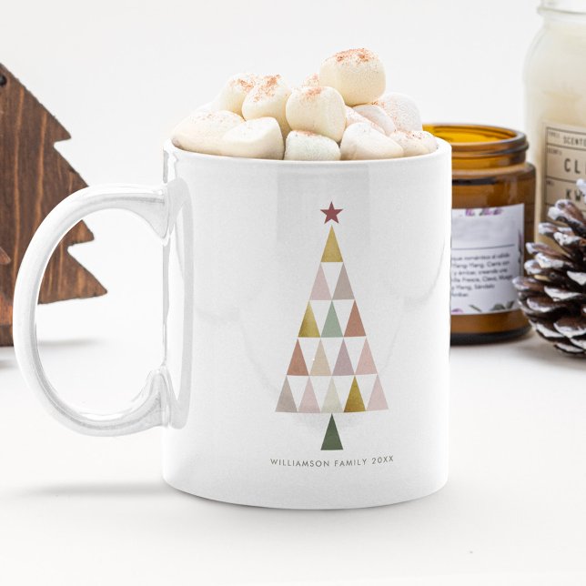 Minimalistisch Modern Scandi Einfaches Weihnachtsb Kaffeetasse (Von Creator hochgeladen)