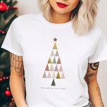 Minimalistisch Modern Scandi Einfaches Weihnachtsb T-Shirt<br><div class="desc">Wir wünschen Ihnen ein minimalistisches Weihnachten! 🌟 Senden Sie uns herzliche Wünsche mit unserem Modern Blush Imitate Gold Weihnachten T - Shirt. Einfache Eleganz für eine fröhliche Saison. Freuen Sie sich auf stilvollen Urlaub! 🎄 #MinimalistHoliday #FestiveGreetings</div>