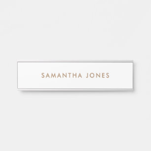 Minimalistisch modern türschild