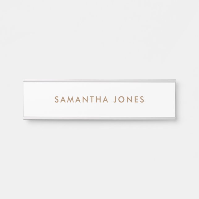 Minimalistisch modern türschild (Vorderseite )