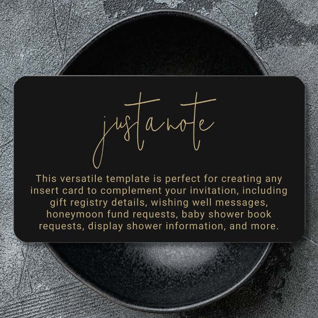 Minimalistisch, modern und einfach, nur ein Hinwei Begleitkarte (Von Creator hochgeladen)