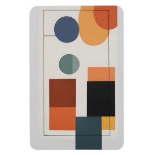 Minimalistisch Moderne Abstrakte Geometrie Magnet