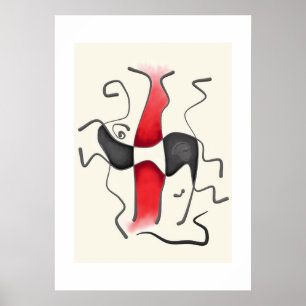 Minimalistisch Moderne Abstrakte Kunst Nr. 4 Poster