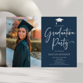 Minimalistisch Moderne, elegante Bildschülerparty Einladung