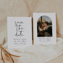 Minimalistisch Moderne Elegante Save the Date Einl