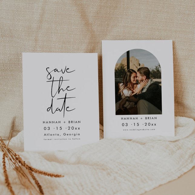 Minimalistisch Moderne Elegante Save the Date Einl Einladung (Von Creator hochgeladen)