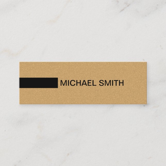 Minimalistisch Moderne Elegante Vintag Mini Visitenkarte (Vorderseite)